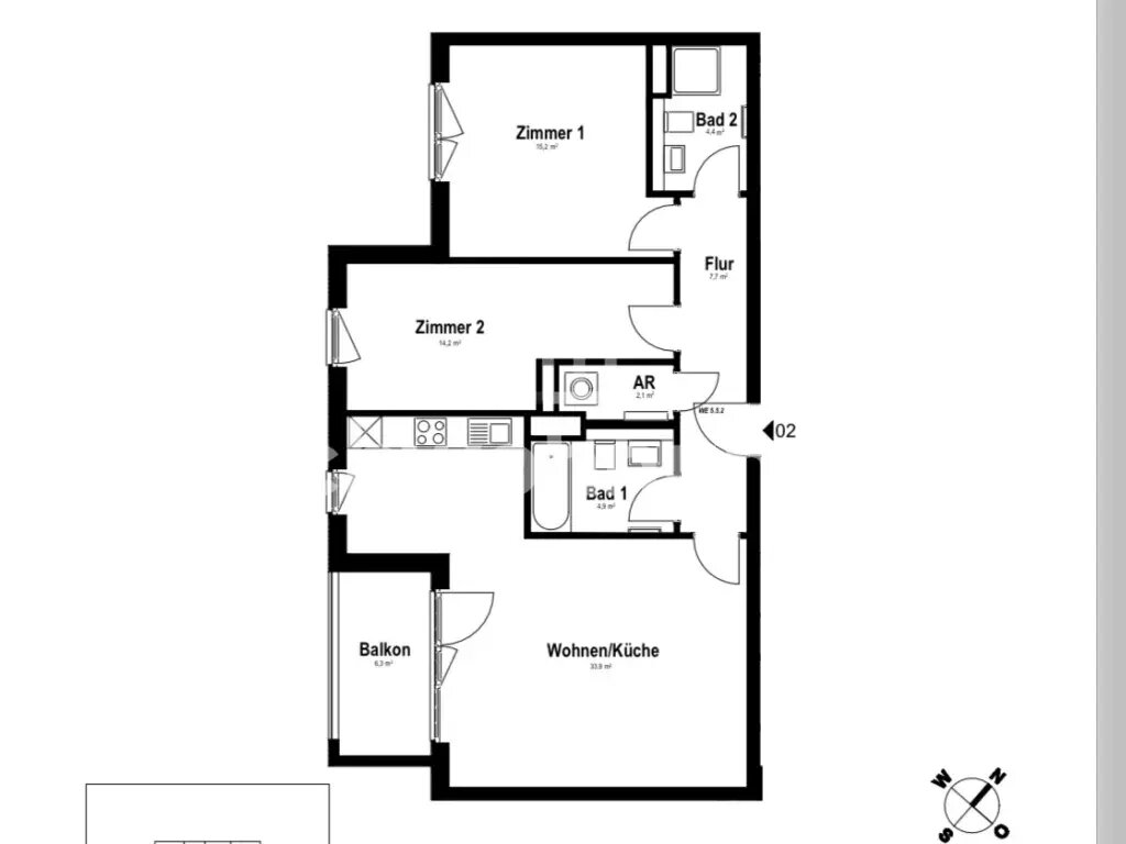 Wohnung zur Miete Tauschwohnung 1.200 € 3 Zimmer 84 m²<br/>Wohnfläche 2.<br/>Geschoss Farmsen - Berne Hamburg 22159