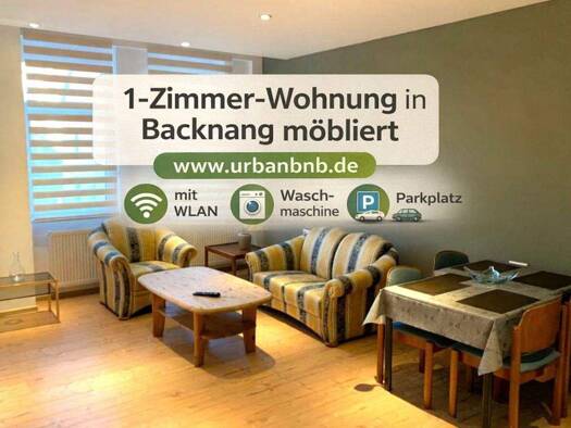 Studio zur Miete Wohnen auf Zeit 1.450 € 1 Zimmer 38 m² frei ab sofort Annonay-Straße 0 Backnang 71522