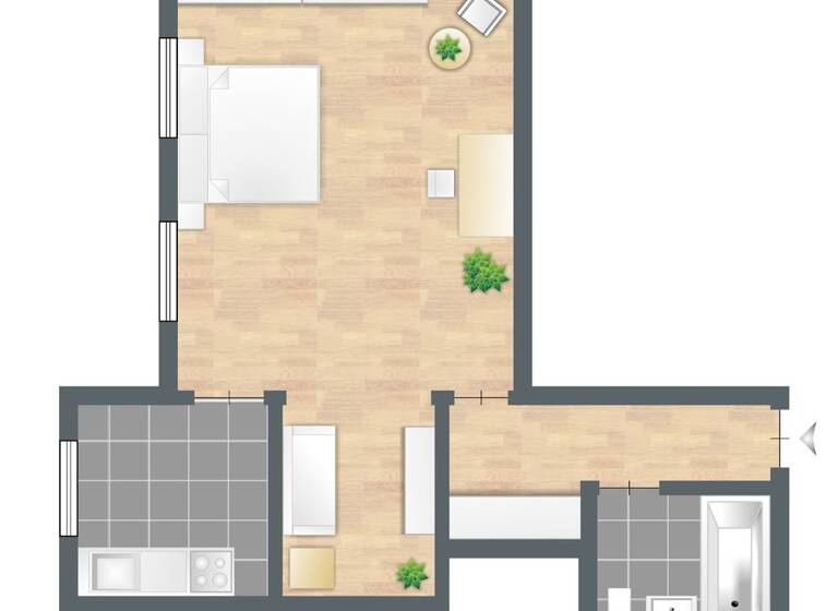 Studio zur Miete 585 € 1 Zimmer 39 m² 7. Geschoss Amsterdamer Straße 31 Böblingen 71034