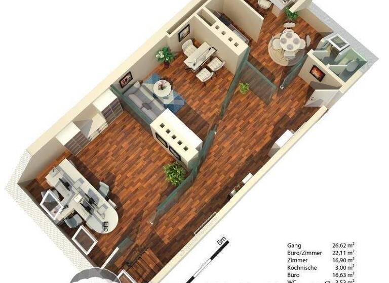 Bürofläche zum Kauf 1.250.000 € 5 Zimmer 166 m² Bürofläche Wien 1090