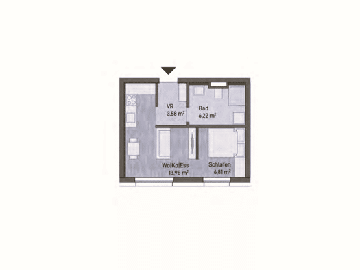 Wohnung zum Kauf - Erstbezug provisionsfrei 154.174 € 2 Zimmer 30,6 m² Eggenberg Graz 8020