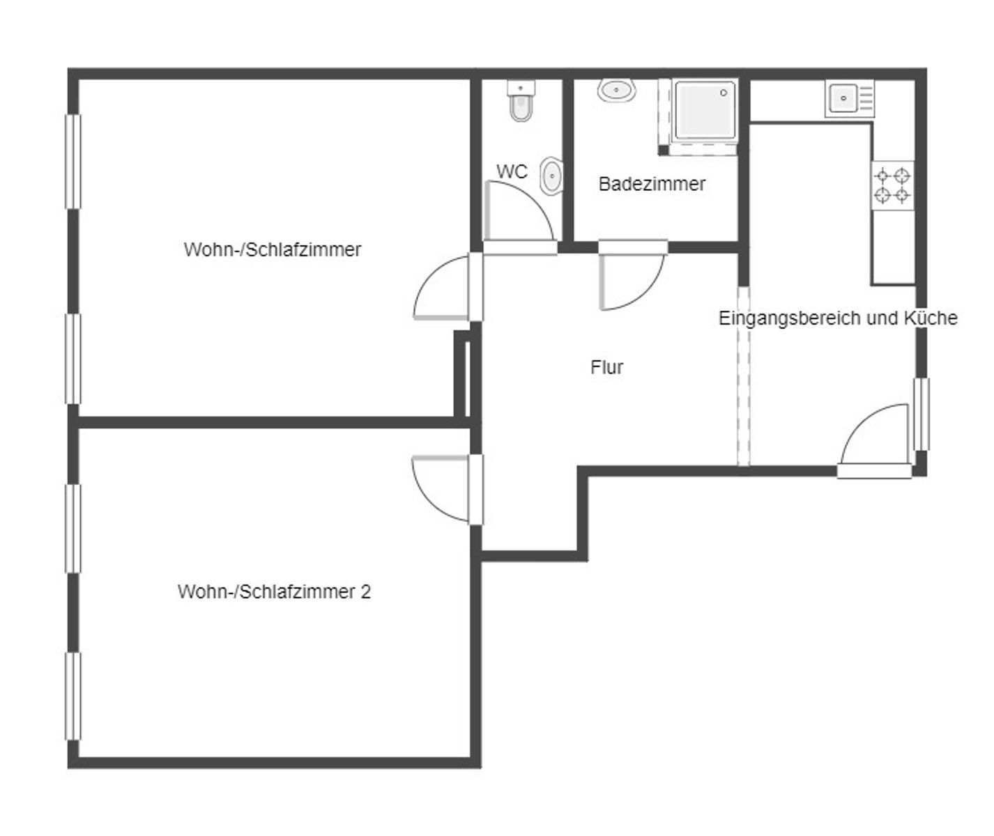 Wohnung zum Kauf 249.000 € 2 Zimmer 73,2 m²<br/>Wohnfläche 1.<br/>Geschoss Mödling 2340