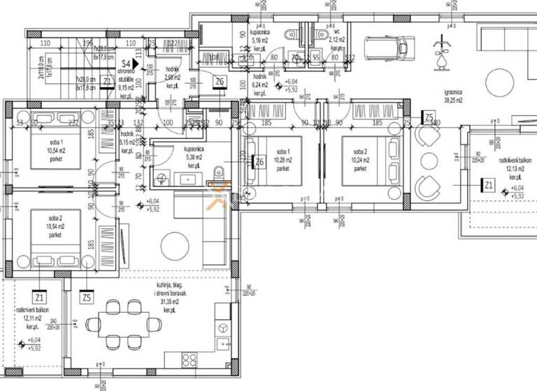 Wohnung zum Kauf 1.115.000 € 5 Zimmer 172 m² 2. Geschoss Petrcane - Kozino