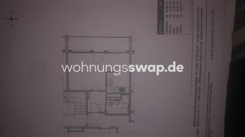 Studio zur Miete 488 € 1 Zimmer 33 m²<br/>Wohnfläche 3.<br/>Geschoss Lichtenberg 10367