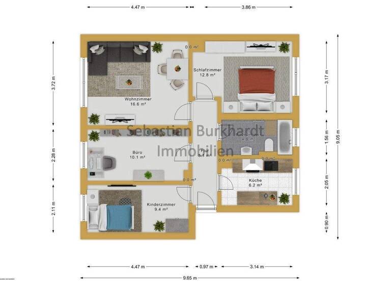Wohnung zum Kauf 59.000 € 4 Zimmer 68,8 m² EG Gehren 98694