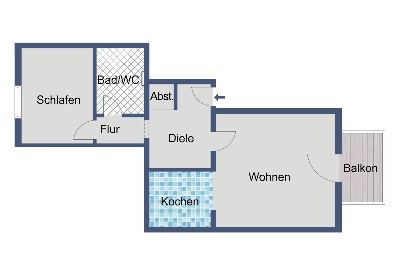 Wohnung zur Miete nur mit Wohnberechtigungsschein 195 € 2 Zimmer 52,1 m²<br/>Wohnfläche Auf der Hasenhecke 22 Hasenhecke Kassel 34125