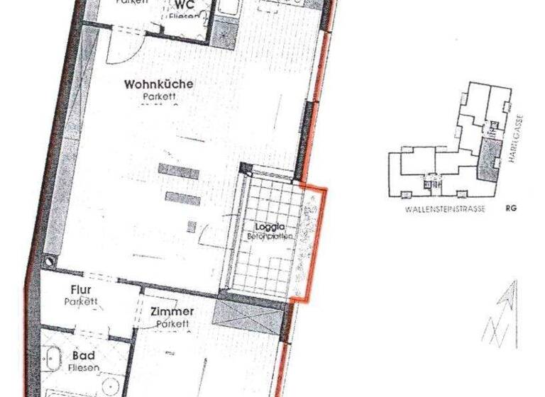 Wohnung zur Miete 870 € 2 Zimmer 58 m² 3. Geschoss Wien 1200