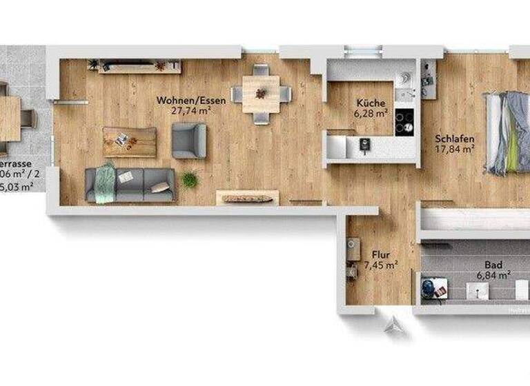 Wohnung zum Kauf 315.000 € 2 Zimmer 70,1 m² 1. Geschoss Peter u. Paul Landshut 84028