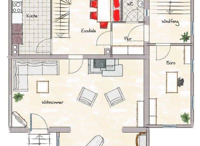 Doppelhaushälfte zum Kauf 207.000 € 5 Zimmer 135 m² 979 m² Grundstück Gehren Ilmenau 98694