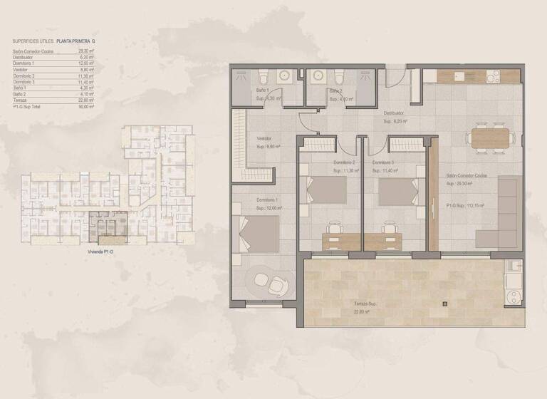 Wohnung zum Kauf 189.000 € 112 m² Torre Pacheco 30700