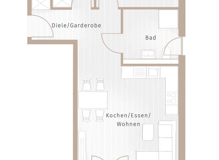 Wohnung zum Kauf - Neubau provisionsfrei 539.000 € 3 Zimmer 64,7 m² EG Parkstraße 15 Anzing 85646
