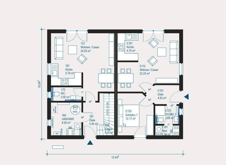 Doppelhaushälfte zum Kauf 556.000 € 4 Zimmer 131,2 m² 423 m² Grundstück Wittelsbacherstraße 81 Lichtenrade Berlin 12309