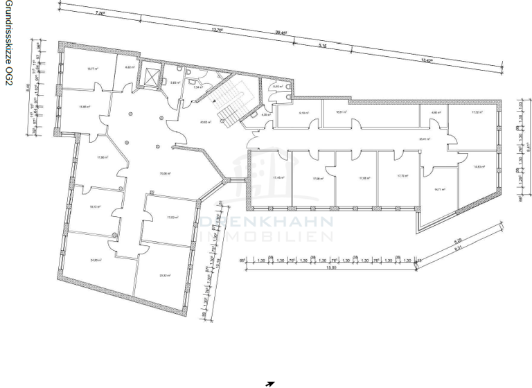 Bürofläche zur Miete 8,50 € 20 m² Bürofläche teilbar ab 20 m² Schweriner Straße 1 Hagenow 19230