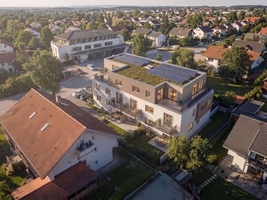 Terrassenwohnung zum Kauf - Erstbezug provisionsfrei 332.000 € 2 Zimmer 45,5 m² Geschoss EG/2 frei ab 01.01.2028 Mangfallstraße Aising Rosenheim 83026