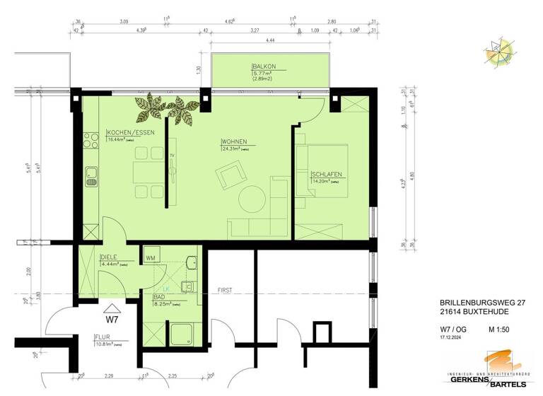 Wohnung zum Kauf - Erstbezug 369.800 € 2 Zimmer 70,5 m² EG Buxtehude 21614
