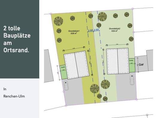Grundstück zum Kauf provisionsfrei 170.000 € 639 m² Grundstück Ulm Renchen 77871