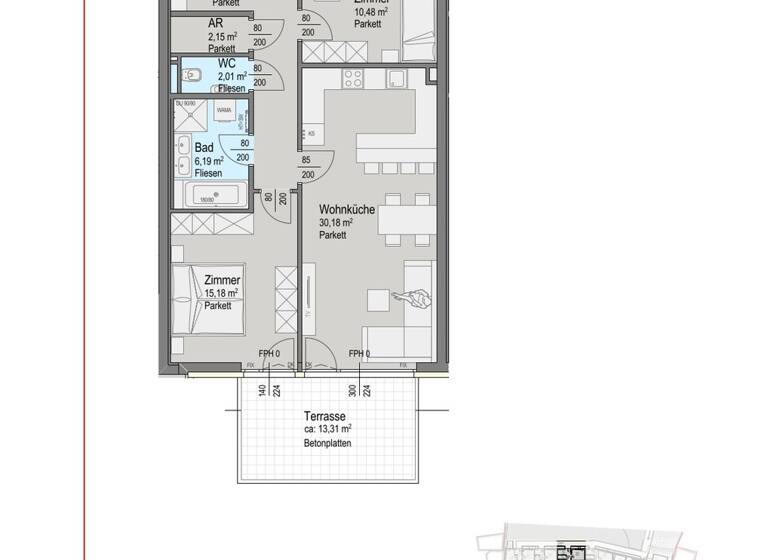 Wohnung zum Kauf 430.500 € 3 Zimmer 77,6 m² Kaltenleutgeben 2391
