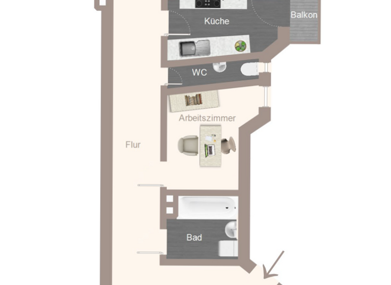 Wohnung zum Kauf 595.000 € 5 Zimmer 117 m² 3. Geschoss frei ab 01.01.2032 Friedrichstraße 64 Gärten h d Veste Nürnberg 90408
