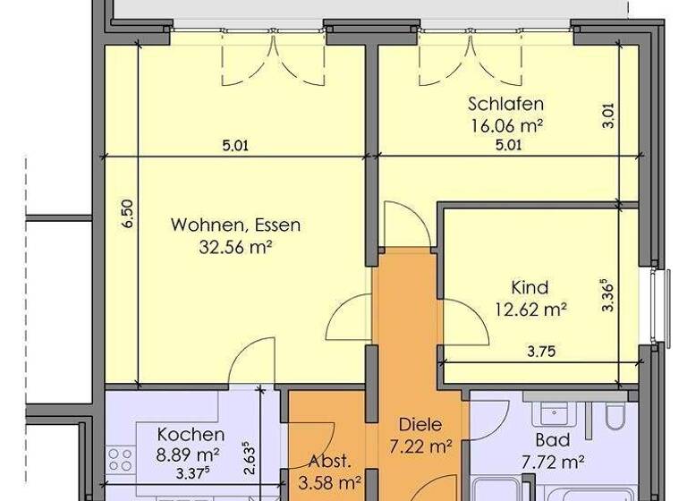 Wohnung zur Miete 1.194 € 3 Zimmer 99,5 m² EG frei ab sofort Am Leineufer 18 Bitterfeld Bitterfeld-Wolfen 06749