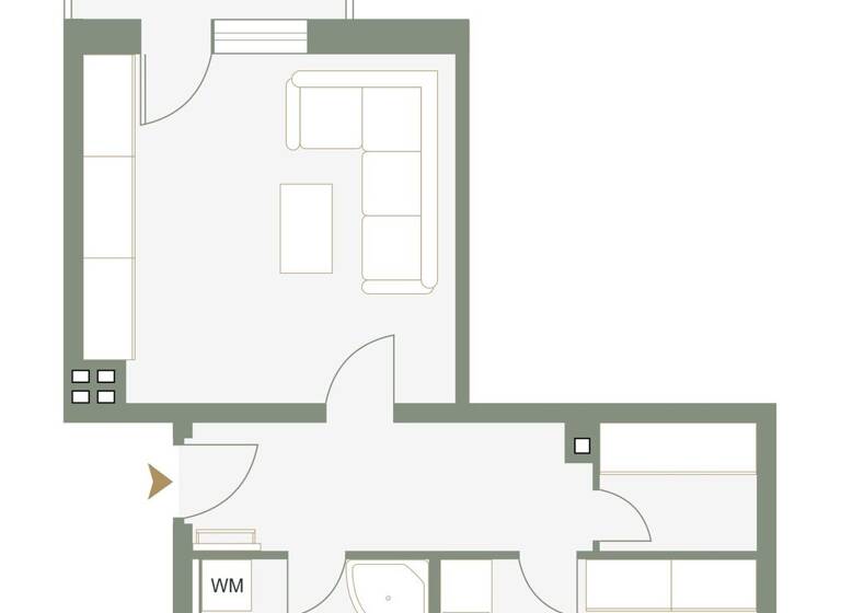 Studio zum Kauf 124.500 € 1 Zimmer 50 m² 2. Geschoss Gaschwitz Markkleeberg 04416