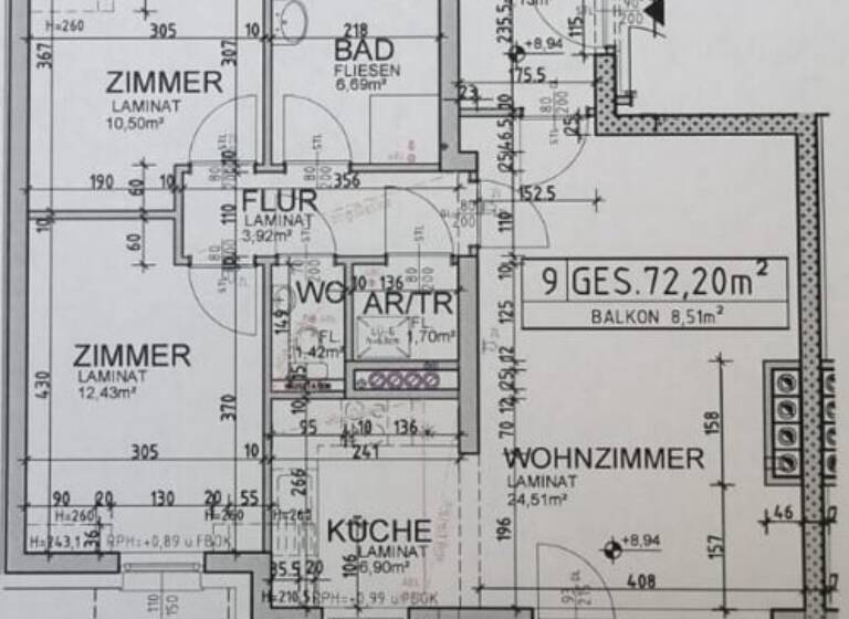 WG-Zimmer zur Miete 1.019 € 3 Zimmer 72,2 m² Münchendorf 2482