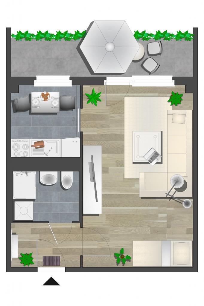 Wohnung zur Miete 225 € 1 Zimmer 36,1 m²<br/>Wohnfläche 5.<br/>Geschoss Am Harthwald 1 Markersdorf 625 Chemnitz 09123