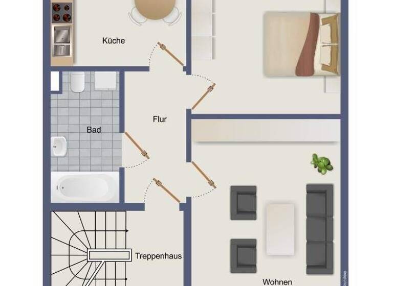 Wohnung zum Kauf provisionsfrei 233.000 € 6 Zimmer 85,5 m² 1. Geschoss An der Reling 5 Walle Bremen 28219
