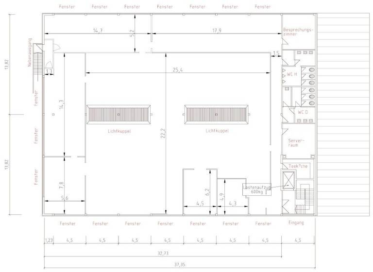 Bürofläche zur Miete provisionsfrei 4.500 € 1.000 m² Bürofläche Büchenbach Erlangen 91056