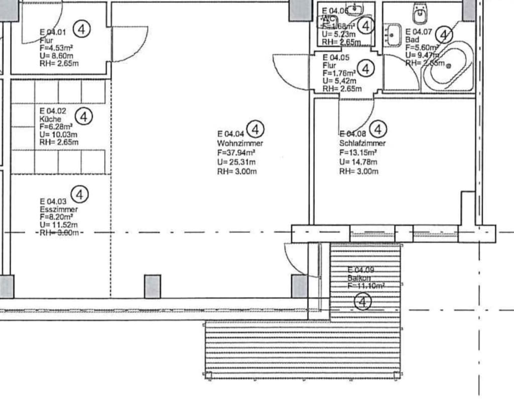 Wohnung zur Miete Wohnen auf Zeit 2.033 € 1 Zimmer 60 m²<br/>Wohnfläche ab sofort<br/>Verfügbarkeit Luisenring Jungbusch Mannheim 68159