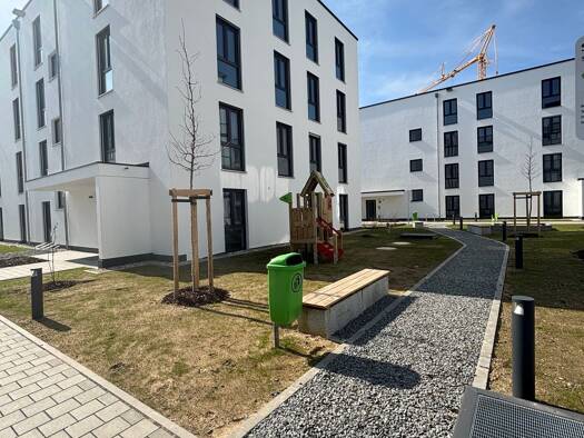 Wohnung zur Miete - Erstbezug 442 € 2 Zimmer 57,1 m² Geschoss 1/3 frei ab sofort Hofstetten Straubing 94315