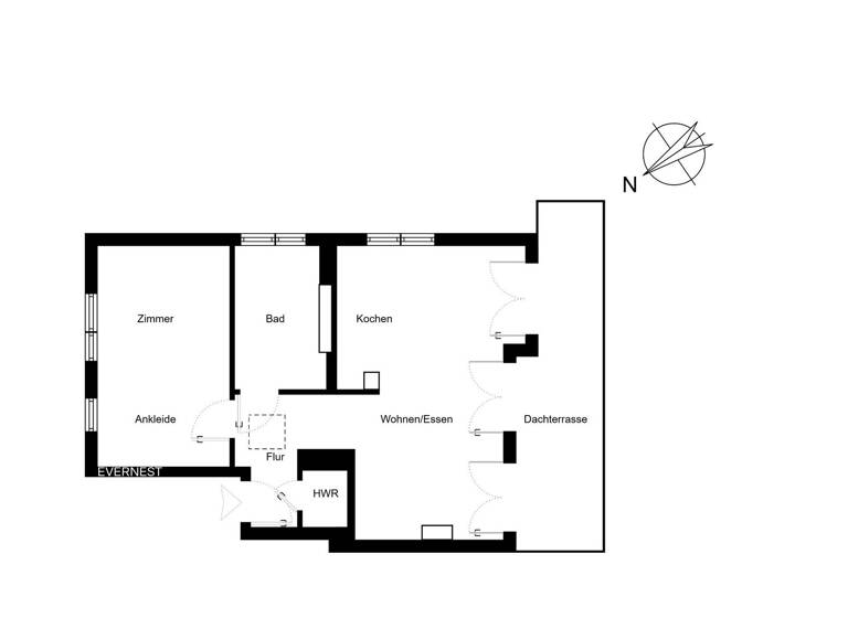 Wohnung zum Kauf 425.000 € 2 Zimmer 64,3 m² 3. Geschoss Bramfeld Hamburg 22175
