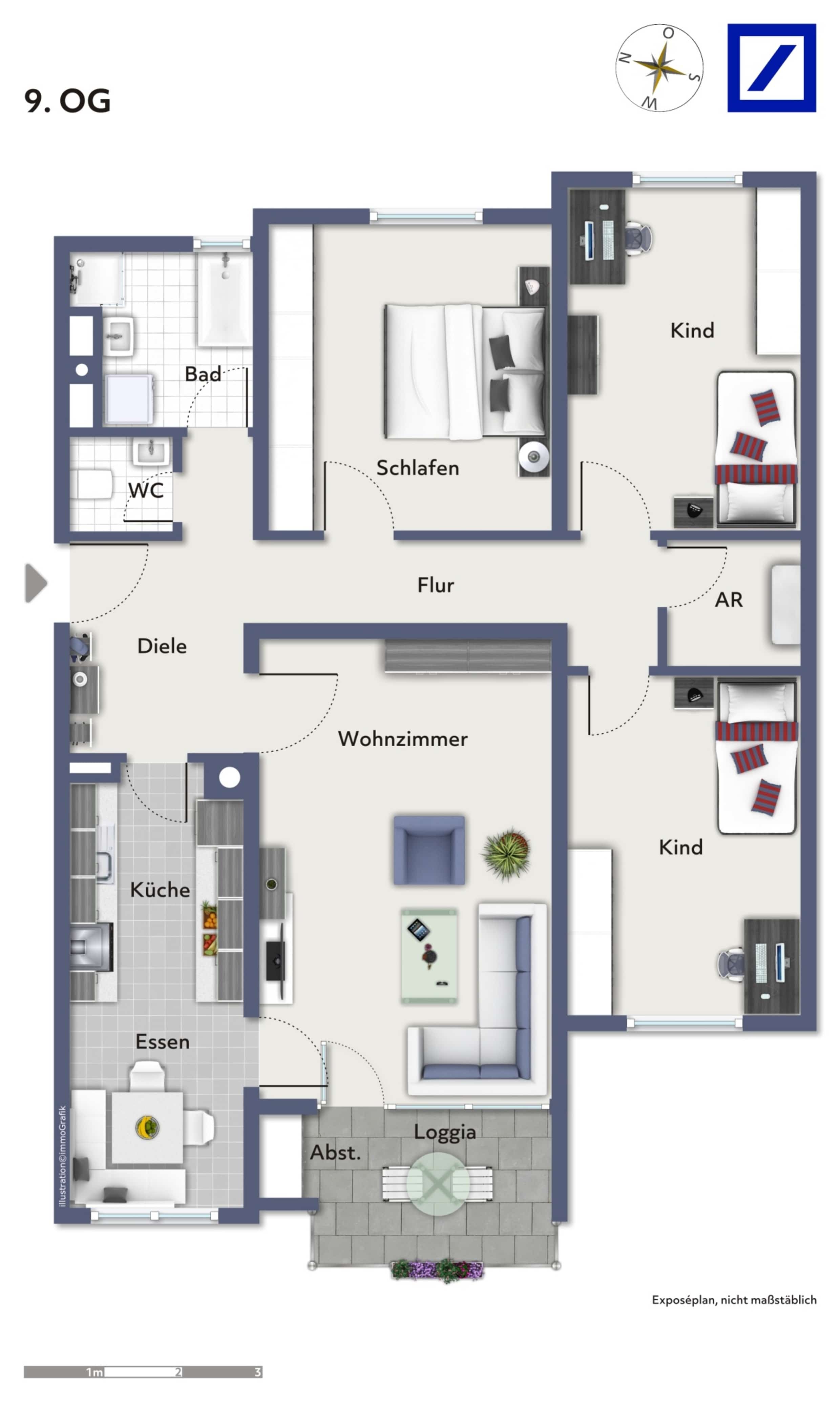 Wohnung zum Kauf 414.000 € 4,5 Zimmer 107 m²<br/>Wohnfläche 9.<br/>Geschoss Zuffenhausen - Mönchsberg Stuttgart 70435