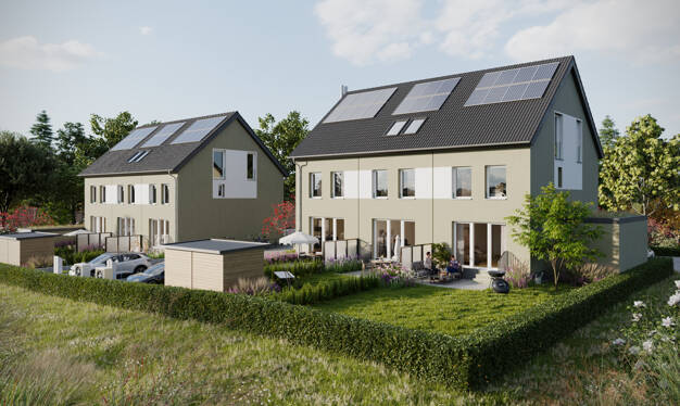 Reihenendhaus zum Kauf - Neubau provisionsfrei 489.900 € 5,5 Zimmer 121 m² 251 m² Grundstück An der Kucksche 1 Rockau Dresden / Rockau 01328