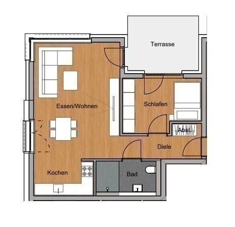 Wohnung zum Kauf provisionsfrei 298.800 € 2 Zimmer 60,7 m²<br/>Wohnfläche EG<br/>Geschoss Pappelallee 57 Euskirchen Euskirchen 53879