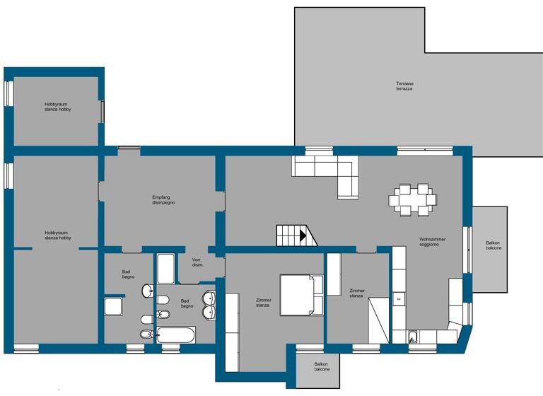 Penthouse zum Kauf 795.000 € 4 Zimmer 226 m² 2. Geschoss frei ab sofort Brixen 39042