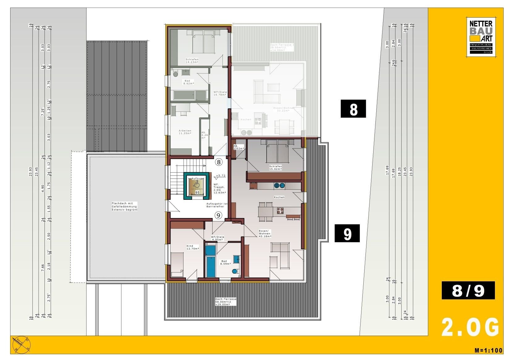 Penthouse zum Kauf provisionsfrei 721.000 € 3 Zimmer 115,4 m²<br/>Wohnfläche 2.<br/>Geschoss Sprottauer Str. 105 Altenfurt - Nord Nürnberg 90475