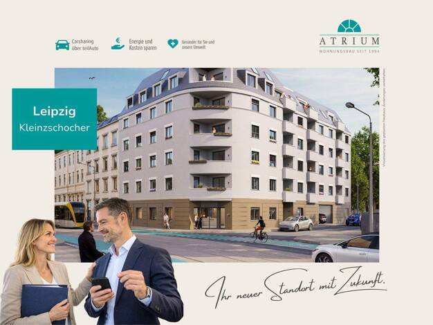 Praxisfläche zum Kauf - Erstbezug provisionsfrei als Kapitalanlage geeignet 820.000 € 2 Zimmer 270 m² teilbar von 111 m² bis 159 m² Schwartzestraße Kleinzschocher Südwest 04229