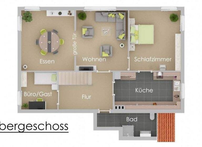 Wohnung zur Miete 620 € 4 Zimmer 95 m² 1. Geschoss Gessel Syke 28857