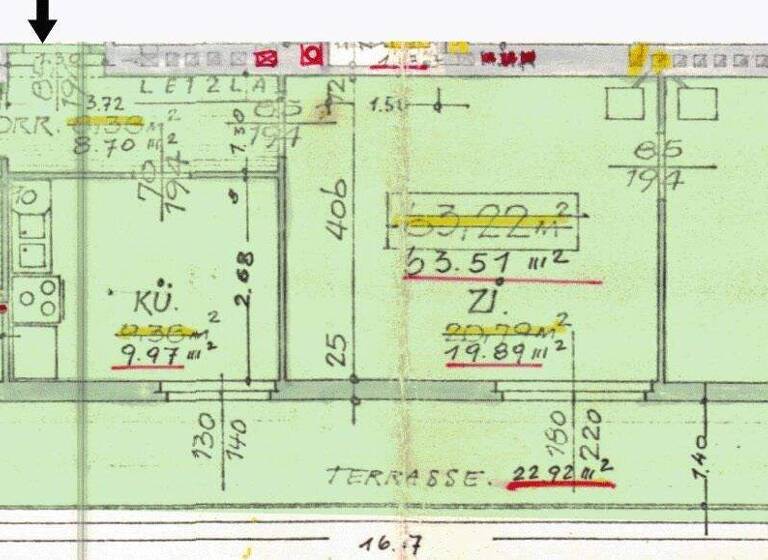 Wohnung zum Kauf 229.000 € 2 Zimmer 63,5 m² 3. Geschoss Wien 1220