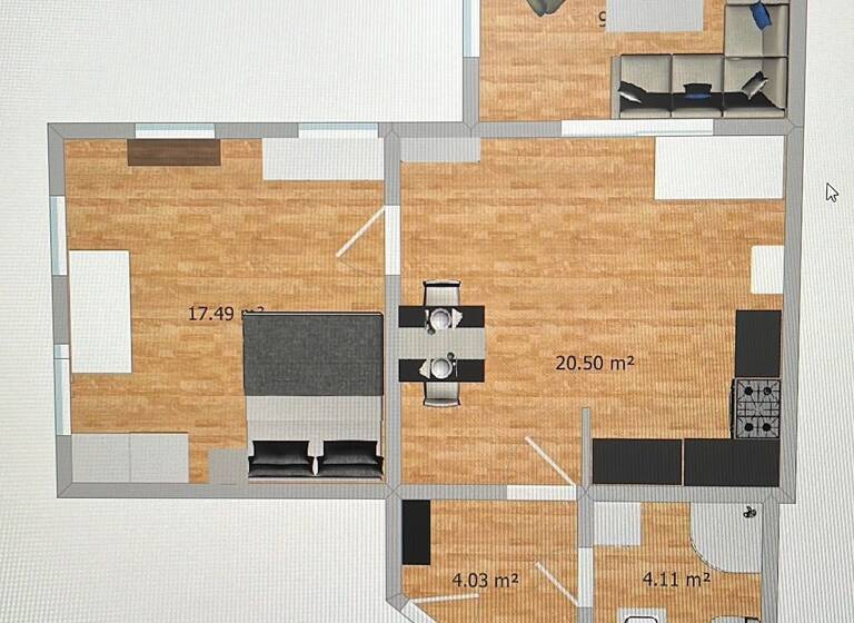 Wohnung zur Miete 550 € 2 Zimmer 58 m² 2. Geschoss Bauhausstraße Westvorstadt Weimar 99423