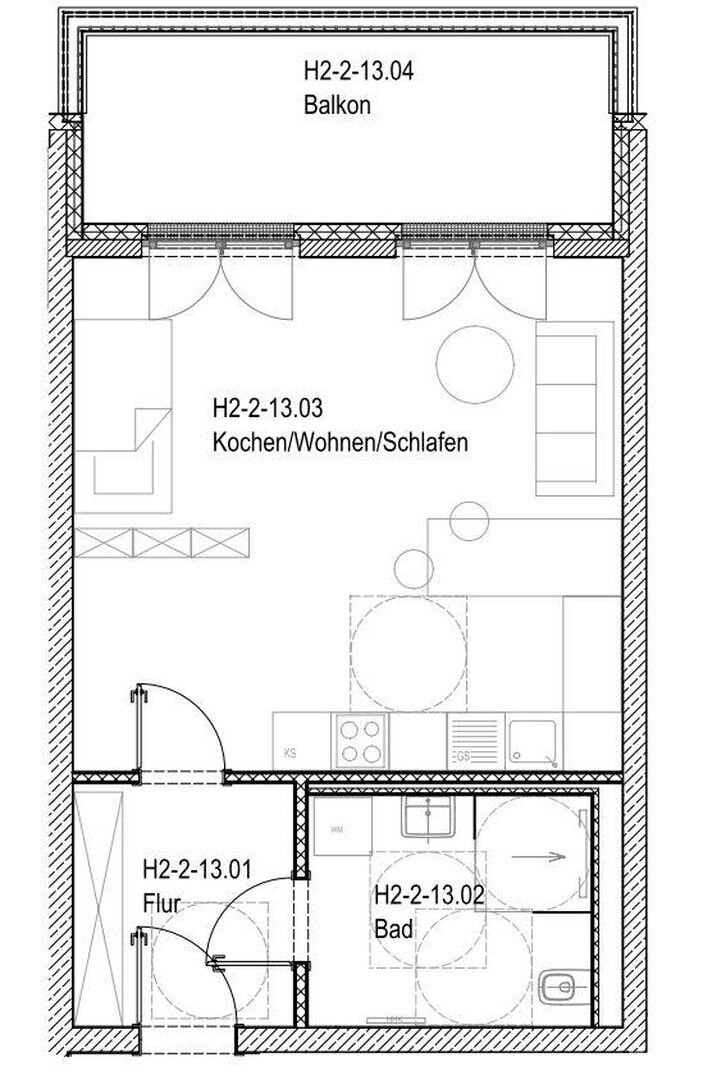 Wohnung zur Miete 857 € 1 Zimmer 49 m²<br/>Wohnfläche 2.<br/>Geschoss Regener Straße 63 Karlshorst Berlin-Karlshorst 10318