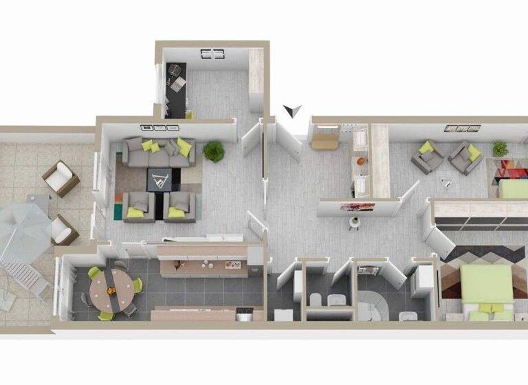 Terrassenwohnung zum Kauf 398.500 € 4 Zimmer 96 m² 1. Geschoss Neugereut Stuttgart 70378