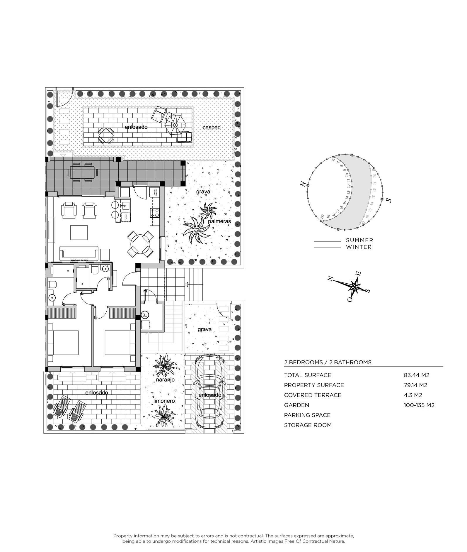 Bungalow zum Kauf provisionsfrei 310.500 € 3 Zimmer 83 m²<br/>Wohnfläche 100 m²<br/>Grundstück CIUDAD QUESADA