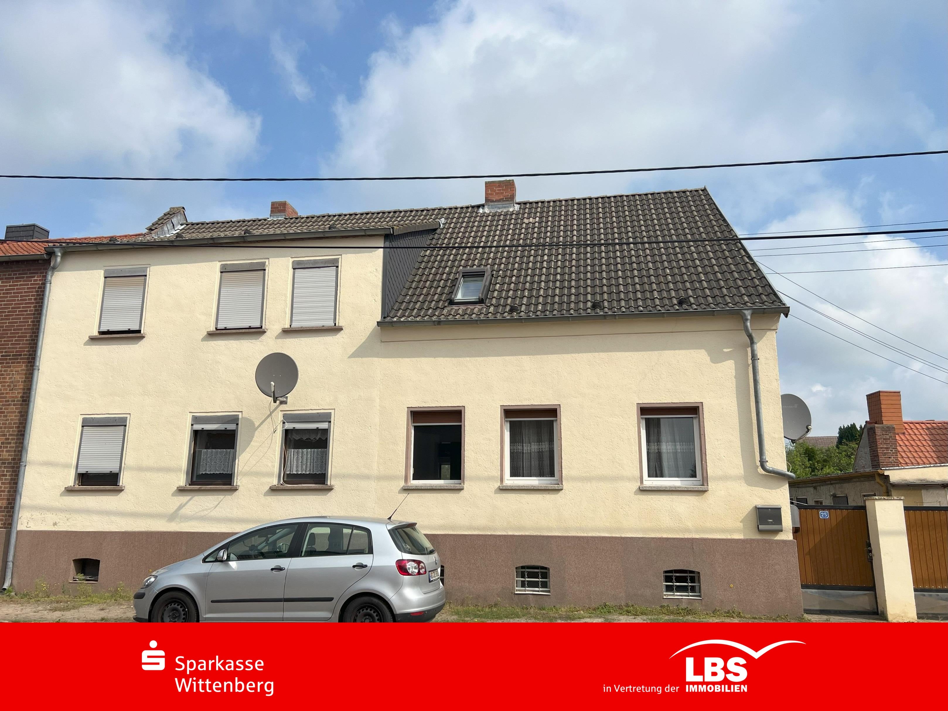 Doppelhaushälfte zum Kauf 179.000 € 3 Zimmer 90 m²<br/>Wohnfläche 409 m²<br/>Grundstück Pratau Lutherstadt Wittenberg 06888