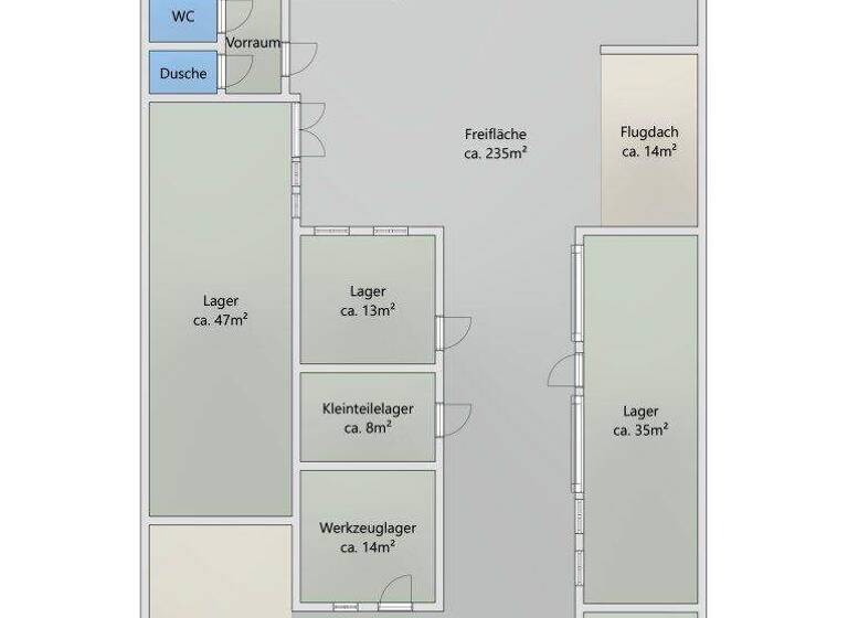 Lagerhalle zur Miete 1.790 € 490 m² Lagerfläche Wien 1220