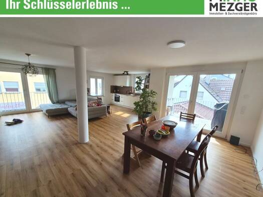 Terrassenwohnung zur Miete 1.470 € 3 Zimmer 105 m² Geschoss 1/3 frei ab sofort Graf-Hartmann-Straße Markgröningen Markgröningen 71706