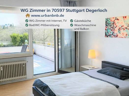 WG-Zimmer zur Miete auf Zeit 590 € 17 m² frei ab 29.11.2026 Ramsbachstraße Degerloch Degerloch 70597