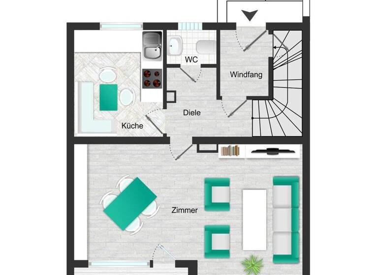 Reihenmittelhaus zum Kauf 299.000 € 4 Zimmer 117 m² 337 m² Grundstück Teising 84576