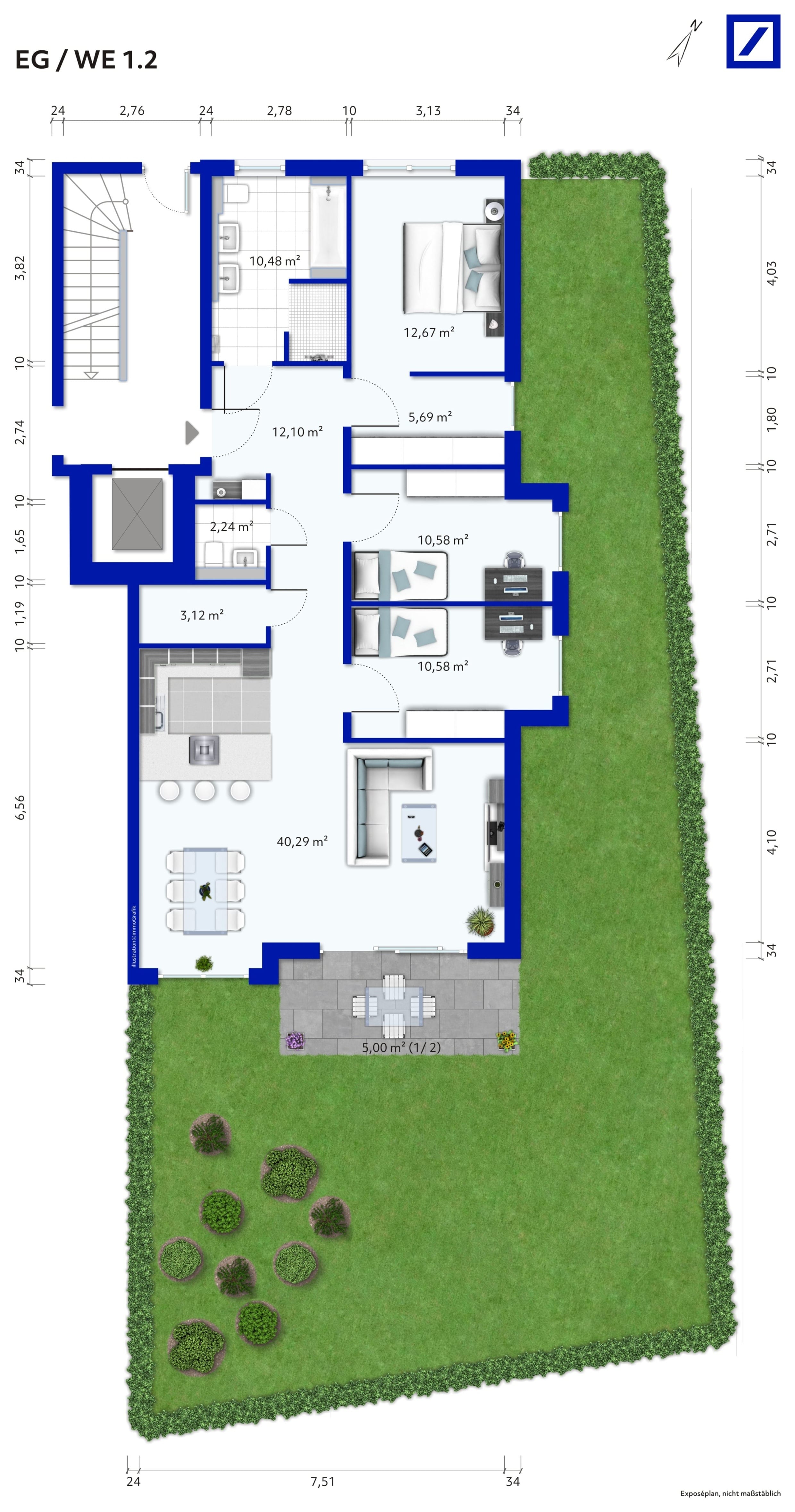 Wohnung zum Kauf provisionsfrei 615.900 € 4,5 Zimmer 107,7 m²<br/>Wohnfläche Hohenstein Bönnigheim 74357