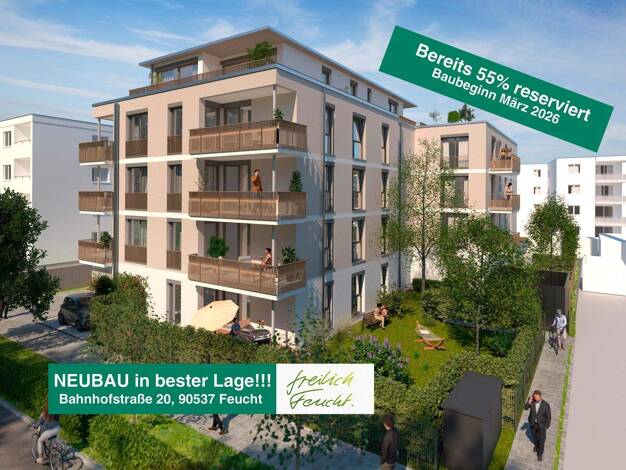 Wohnung zum Kauf provisionsfrei 290.000 € 2 Zimmer 49 m² 1. Geschoss Bahnhofstraße 20 Feucht 90537